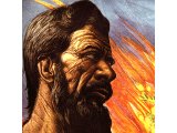 Moses and the burning bush - a portrait by Guy Rowe